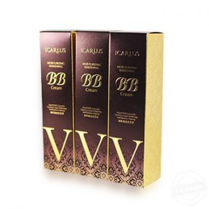 銀卡uv印化妝品包裝盒