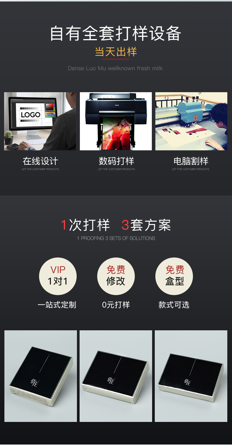 男士化妝品包裝盒打樣