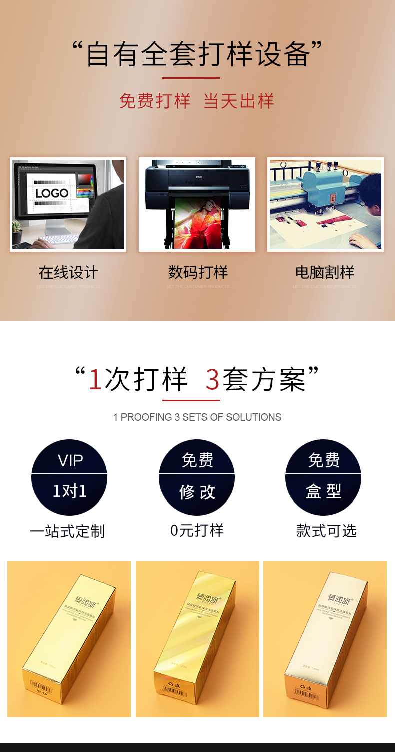 化妝品套盒打樣