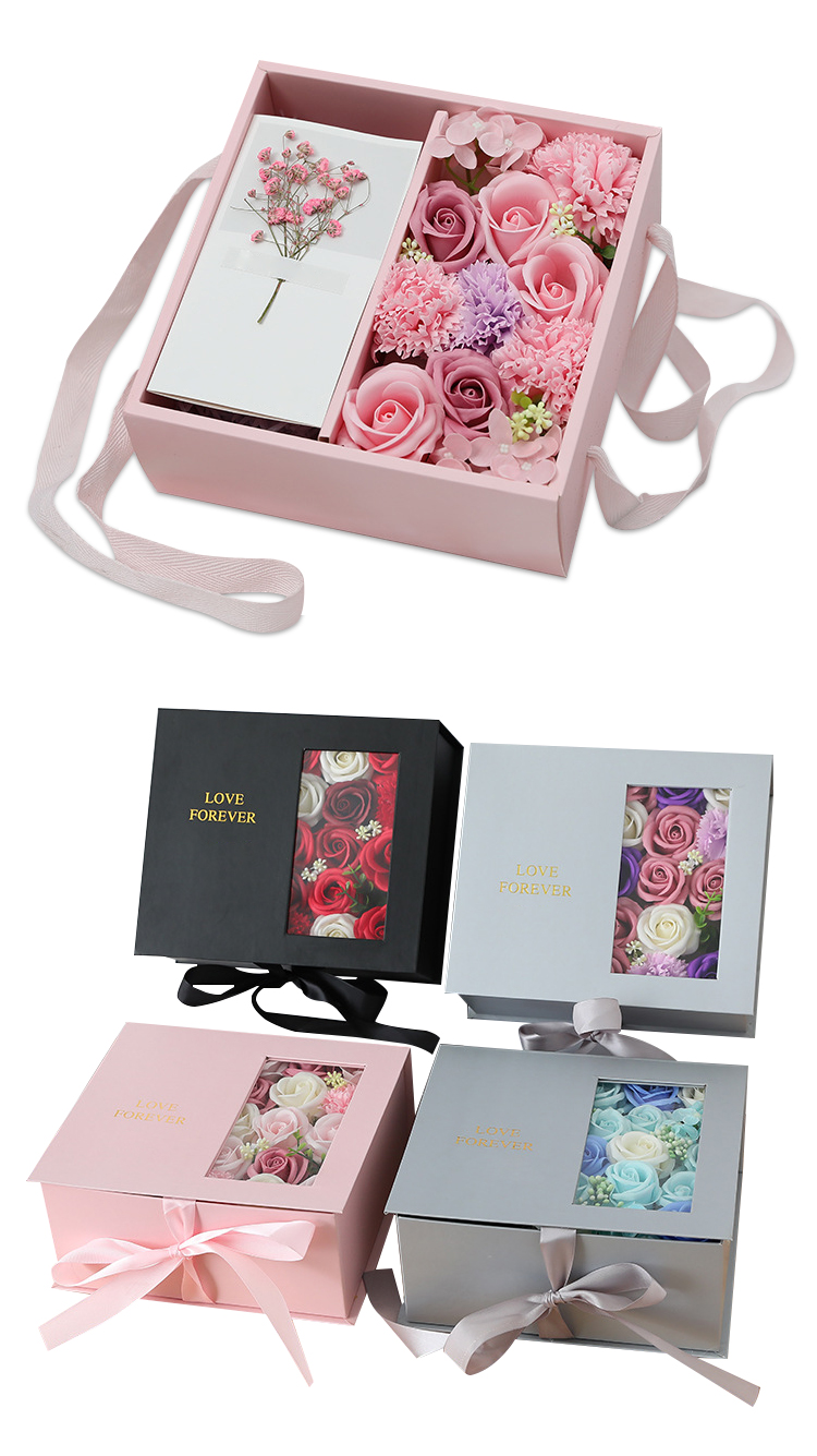 玫瑰花化妝品盒 禮盒包裝盒