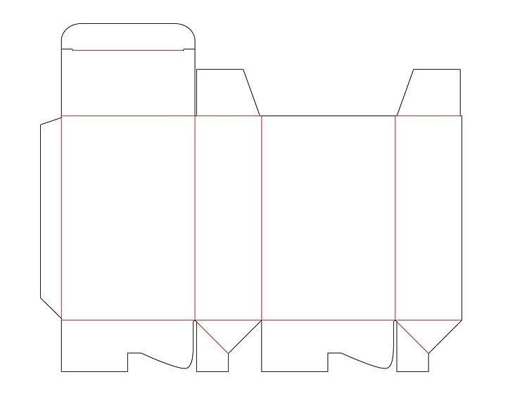 包裝盒制作設(shè)計 展開設(shè)計圖