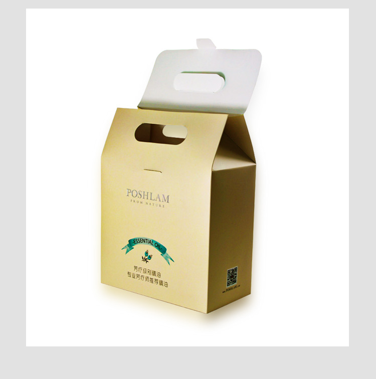 化妝品手提包裝盒 牛皮紙化妝品包裝盒產(chǎn)品圖