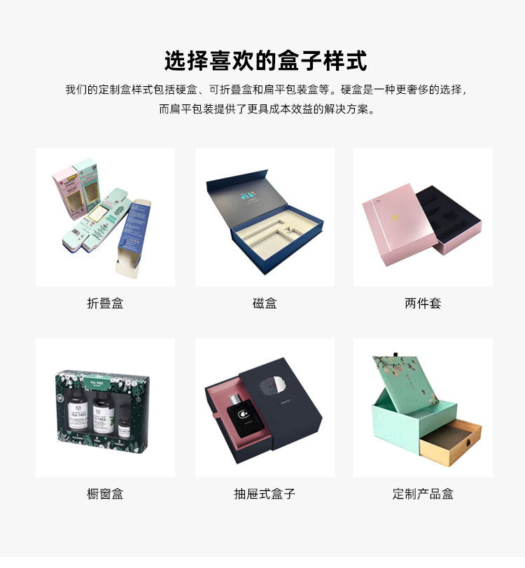 化妝品外包裝盒盒型樣式
